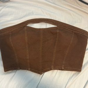Brown Urban Outfitters crop top